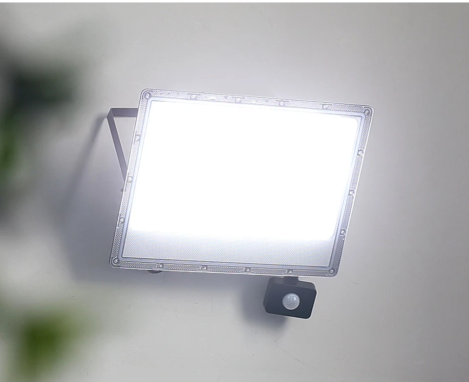 PIR-Bewegungsmelder, LED-Flutlicht, Strahler, 220 V, Außenprojektor, 50 W, 100 W, 200 W, 300 W, 500 W, IP66, wasserdicht, Gartenflutlicht – Detail 10