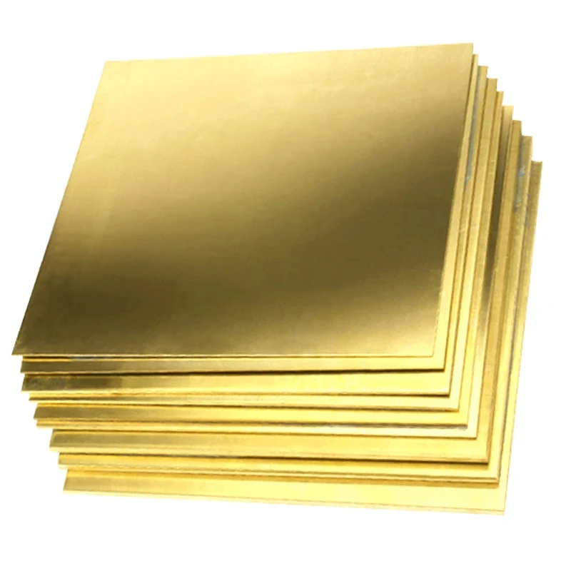 1pcs Thickness 0.1/0.5/0.8/1/2/3/4/5/6/8mm Brass Plate Customized Size Frame Model Mould DIY Contruction Brass PadBrass Sheet