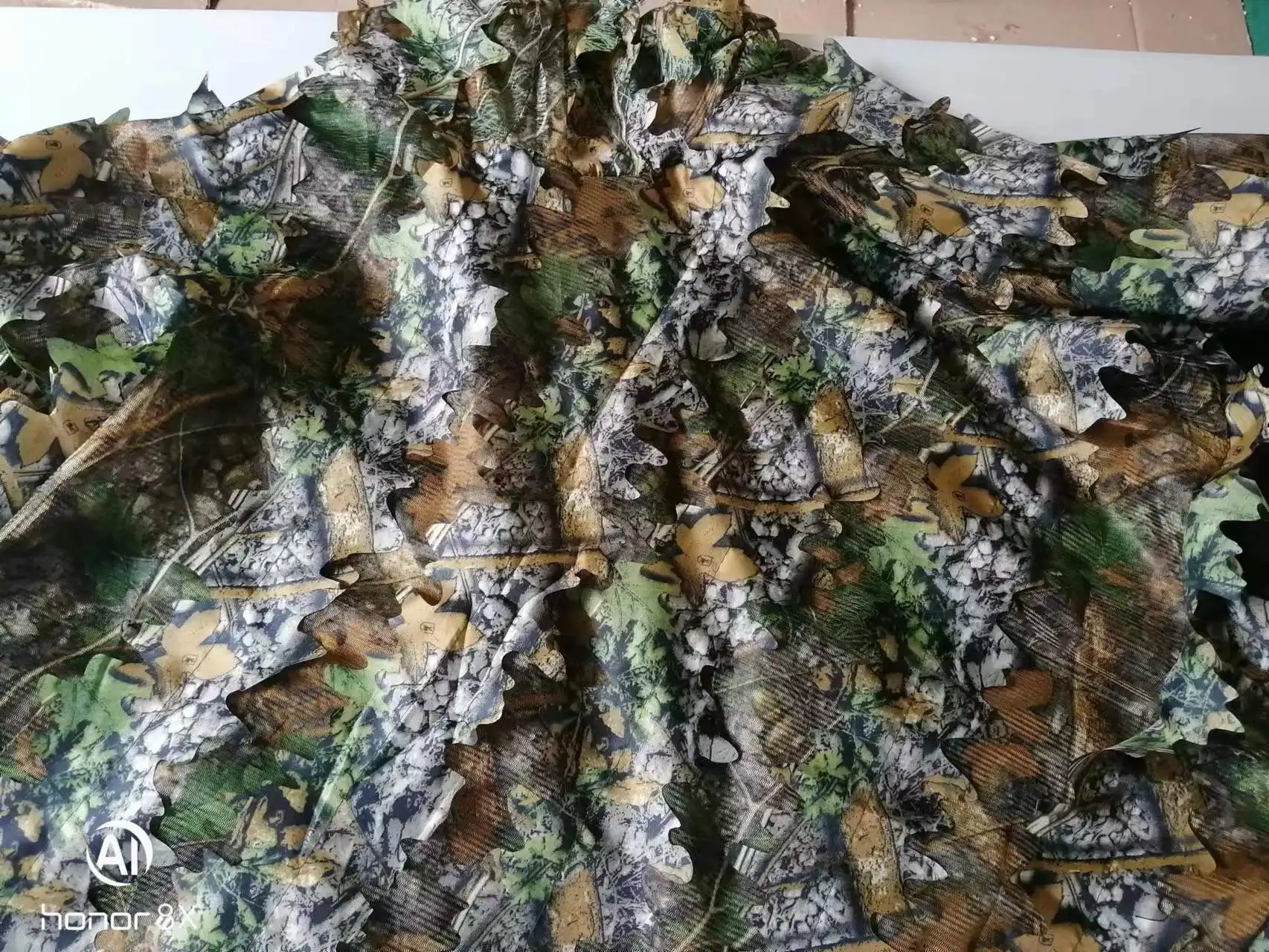Men Women Kids Outdoor Ghillie Suit Camouflage Clothes Jungle Suit CS Training Leav
