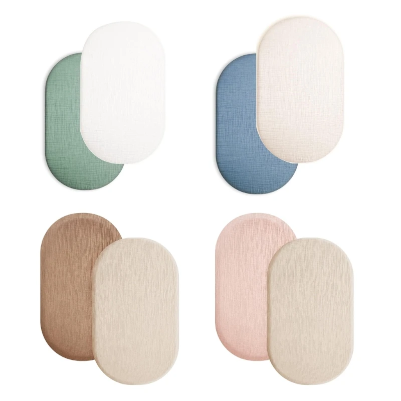 

Комплект из 2 простыней для младенцев, защитные чехлы для детской кровати, простыня для люльки