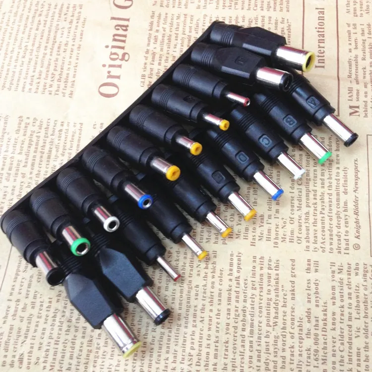 Universal dc Power Adapter Kits Adaptador de Alimentação ac Dicas Conector para Lenovo Laptop Plug Jack Sets 5.5 mm x 2.1 mm - Imagem 3