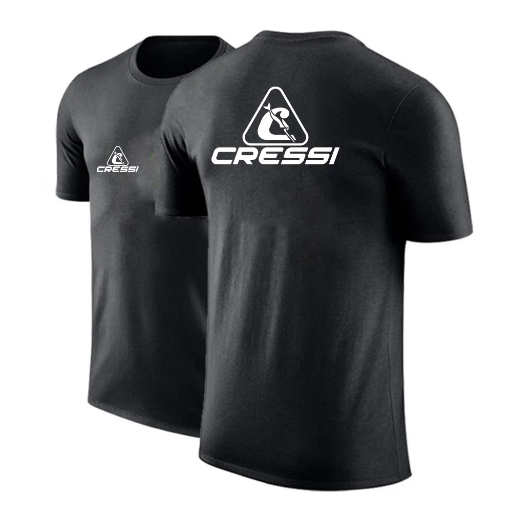 

Scuba Dive Cressi Printed New Comfortable Mens Casual Cotton Hip Hop Popular Custom Shirt Short Sleeve High Quantity Tee Top