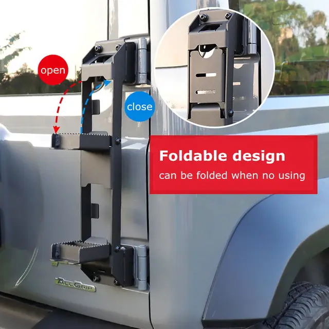 235501-389474.jpg سلم الباب الخلفي لسوزوكي جيمي JB74 2024 2023 2022 2021 2020 2019 طوي البوابة الخلفية دواسة سلم الخارجي اكسسوارات السيارات