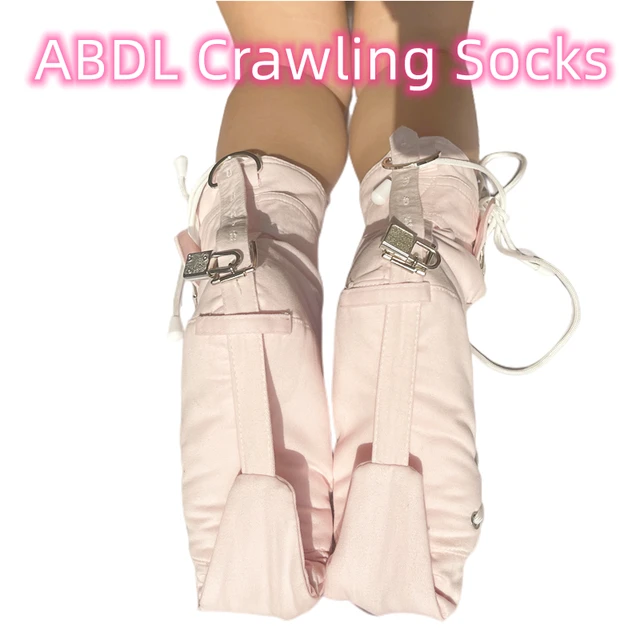 Abdl Wifeabdl Cotton Kneeling Socks With Lockable Cuffs - Exotic