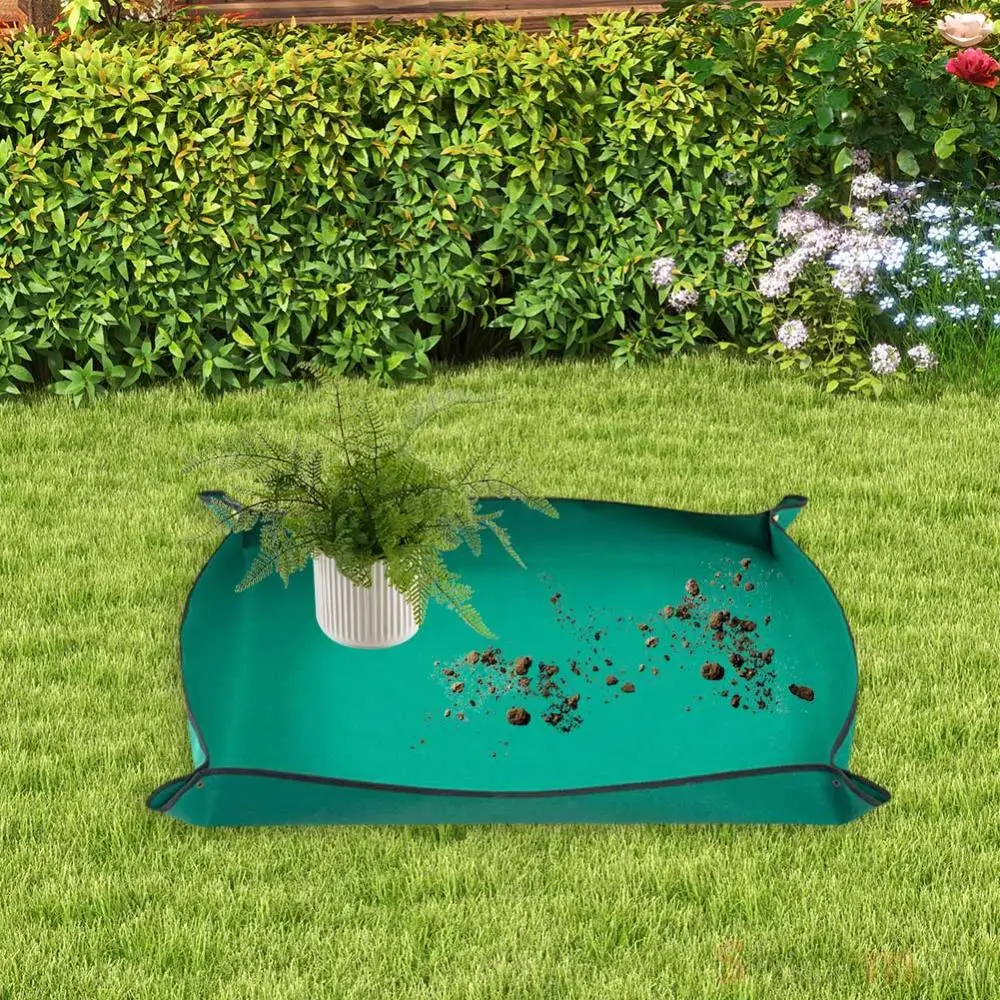75x100cm Foldable Planting Mat Repotting Mat Plants Thickened Succulent Potting Pad Portable Gardening Transplanting