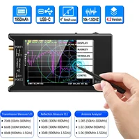 2024 New Updated10k-1.5GHz NanoVNA-H4 4inch Vector Network Analyzer HF VHF UHF Antenna Analyzer V4.3 with SD Card Slot 1