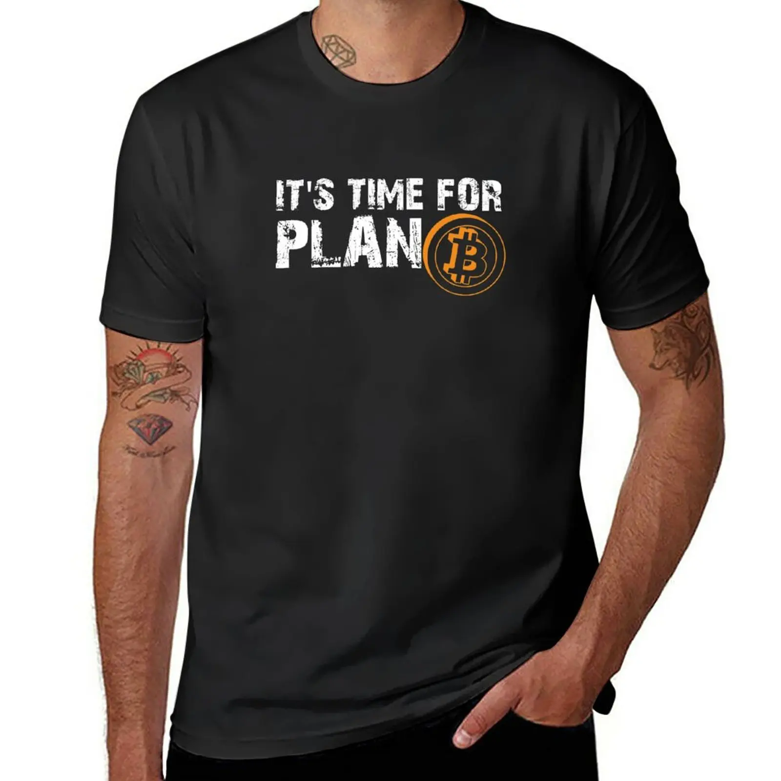 

New It's Time For Plan Bitcon Cryptocurrency Bitcoin Shirt T-Shirt summer top sports fan t-shirts t shirt for men