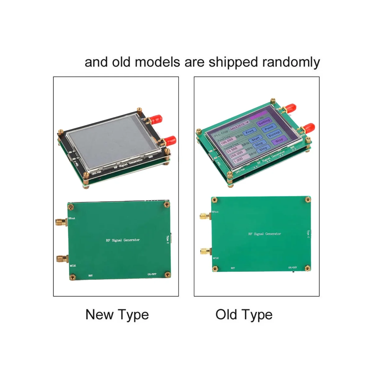 MAX2870 23.5MHz-6000MHz RF Signal Source Generator Module High Stability Low Noise LCD Display Signal Sensor Meter 4