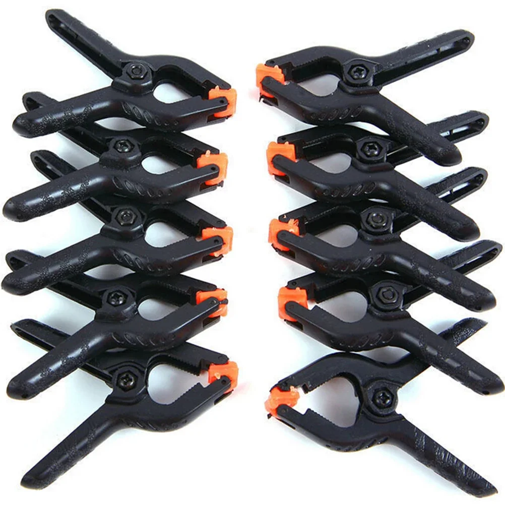 10pcs 2inch Spring Clamps Plastic Clamps Woodworking Clamps DIY Woodworking Tools For Woodworking Spring Clip Photo Studio Background