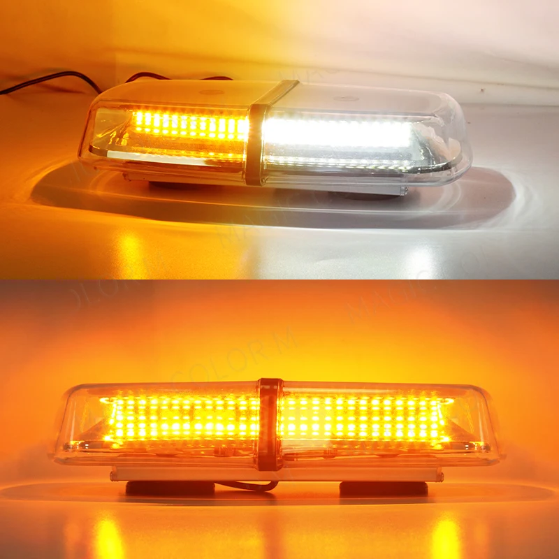 Amber Flashing Light Bar - Magnetic Or Bolt Mount, 12V/24V For Trucks & Recovery 3 thumbnail image