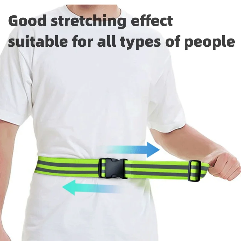 Reflective Adjustable Cycling Belt for Night Safety