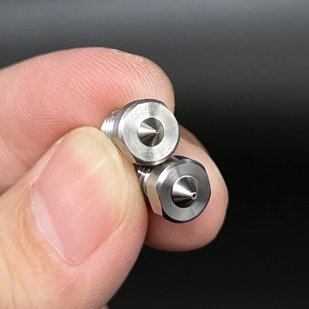 티타늄 합금 노즐 핫엔드 압출기, 고경도 금속 노즐, 3D 프린터 부품, E3D V6 스레드, 0.3mm, 0.4mm, 0.6mm, 0.8mm, 1.75mm