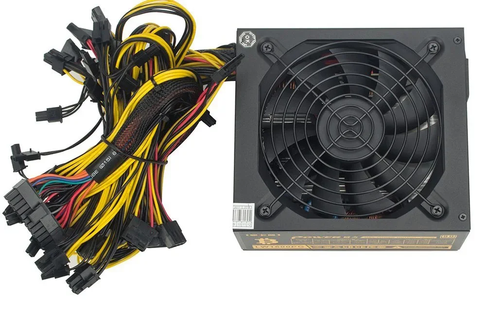 PC 전원 공급 장치, ATX 마이너 파워 PSU, ATX 마이닝 머신 지지대, 6 개 그래픽 카드 GPU 마이너 앤트마이너, 1600W
