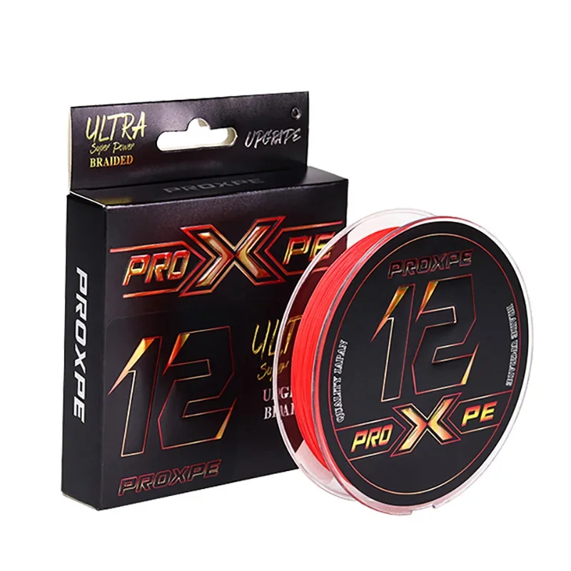 

PROXPE Carp 12 Strands PE Braided Fishing Line 100M 14-100LB Japan Multifilament PE Wire Saltwater Super Strong Durable Smooth