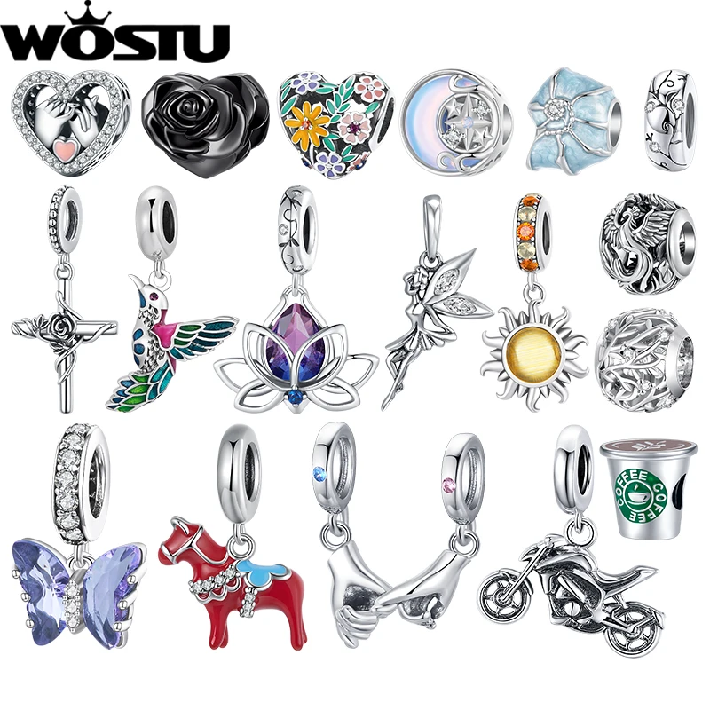 WOSTU Dala Horse Lotus Charm Bead 1