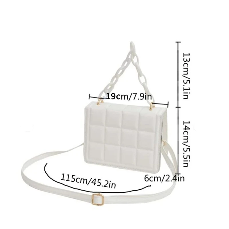 Honeycherry Geo Embossed Flap Mini Crossbody Handbags 6