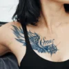 1pc semi-permanent long lasting Waterproof Temporary Tattoo sticker Compass arrow dragon flash tatto fake tatoo for men women 4