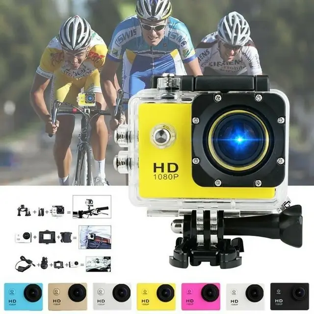 mini Action Camera Ultra HD 4K Waterproof Sports Camera Outdoor Riding Camera Driving Recorder Action Camera for Sports 3