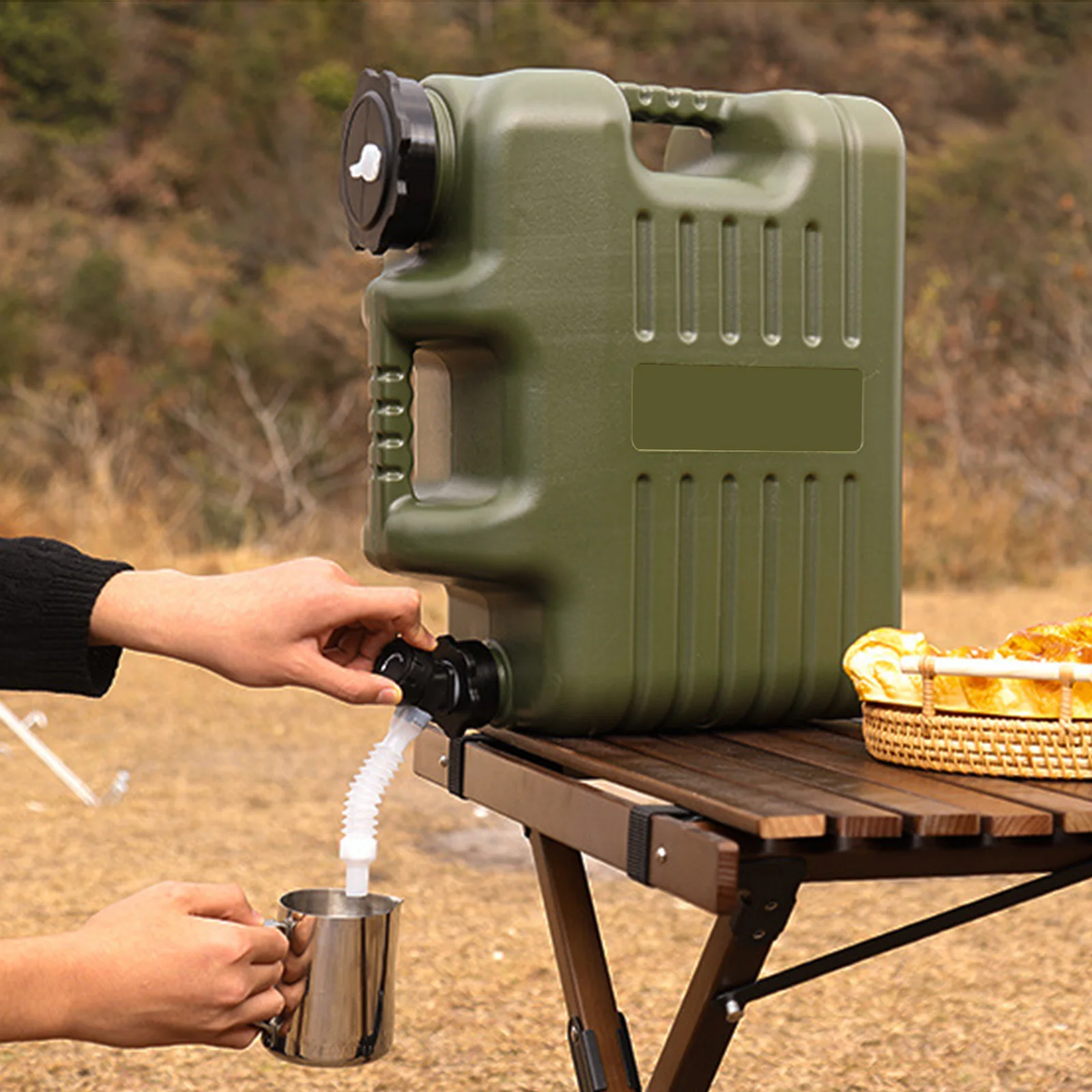Camping Water Container Bucket Food Grade with Faucet For Outdoor Camping Hiking 6L-18.5L