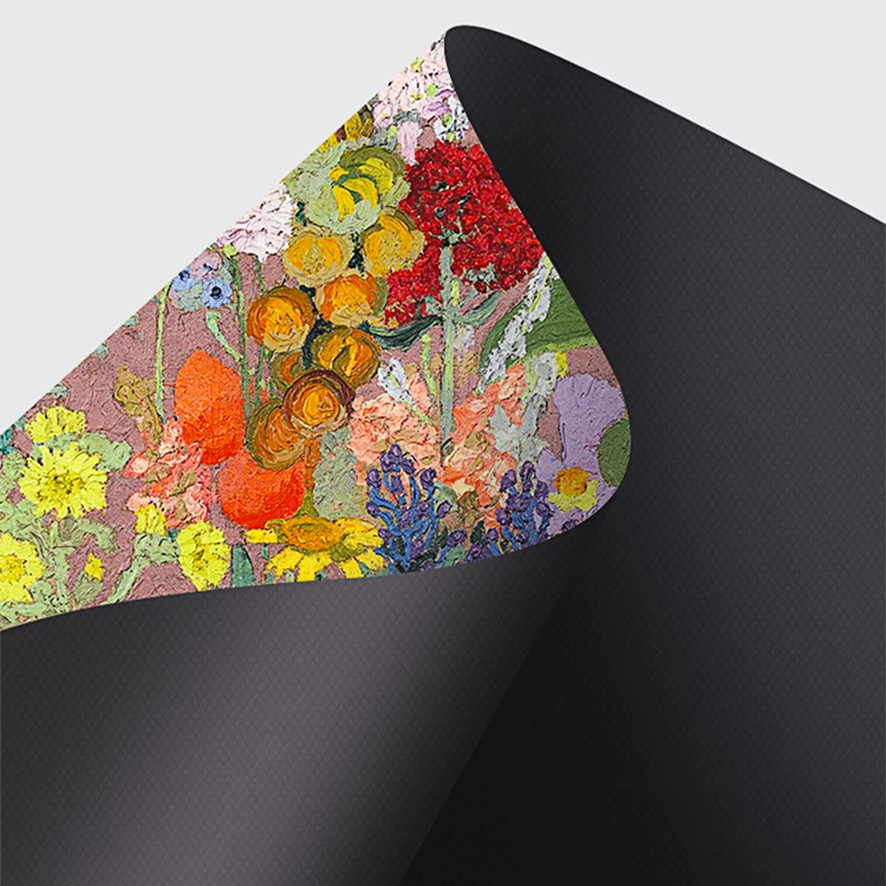 Rainproof Ladies' Umbrella with Garden Oil Painting Design Wind Resistant and Sun Protection Fashion folding umbrella
