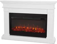 Beau 59 "Landscape Electric Fireplace Replaceable Fireplace Insert Heater Realistic Log and Flame Effects Remote Timer 1