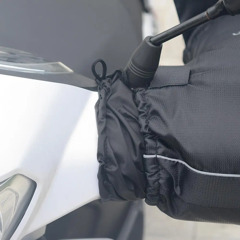 

Ремешок для защиты ручки, дизайнерская зеркальная полоса, прочный теплый чехол для ручки мотоцикла