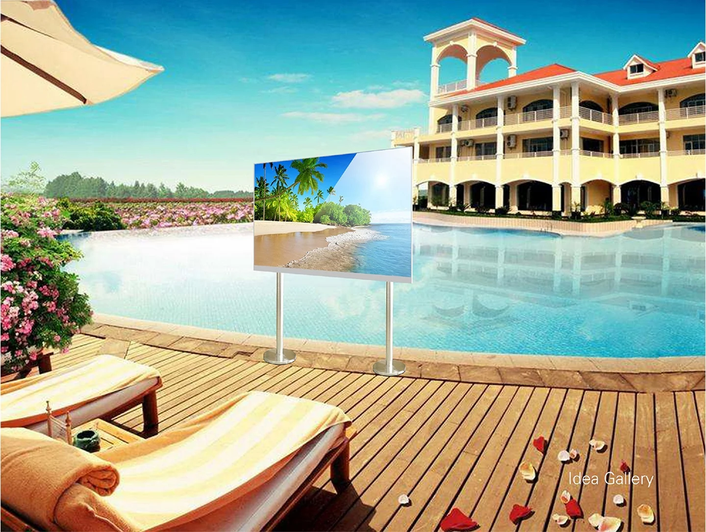Shenzhen Manufacturing 55 Inch Outdoor TV Waterproof UHD Smart TV