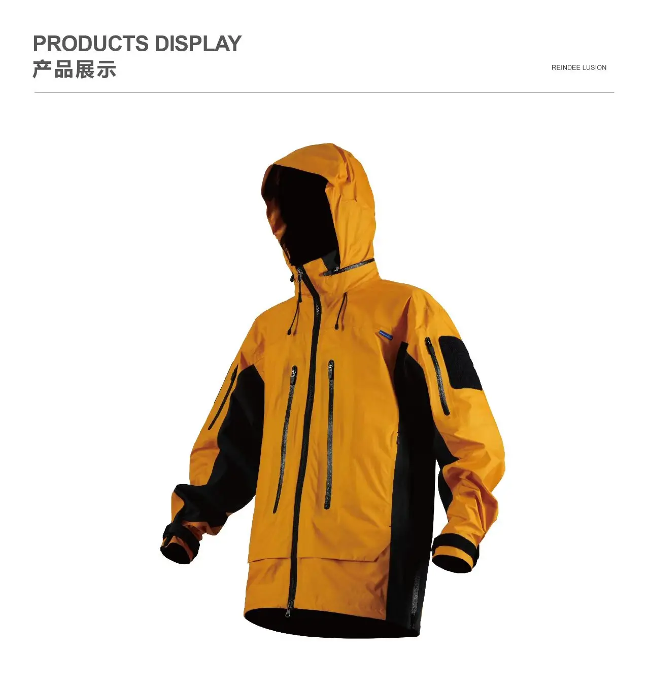 Reindee Lusion 25aw All enviroment hard shell jacket multipocket patch pad dwr coating waterproof material techwear