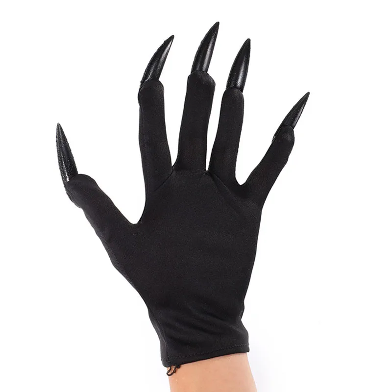Halloween Trick Decoration Puntelli Bar Ball Party Punk Ghost Festival Terrore Ghost Claw Skull Guanti Cosplay Donna Scheletro S327