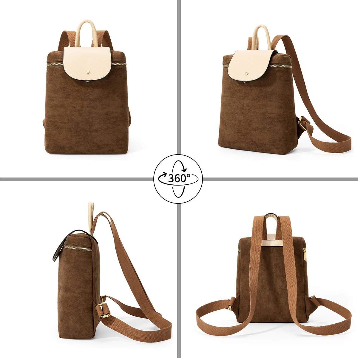 Classic Backpack, Fashionable, Casual, High-End Feel, School Bag, Travel Backpack, Women's Bag, Tablet Bag, Work Commute, Hiking Bag, High Cost-Performance, Big Brand