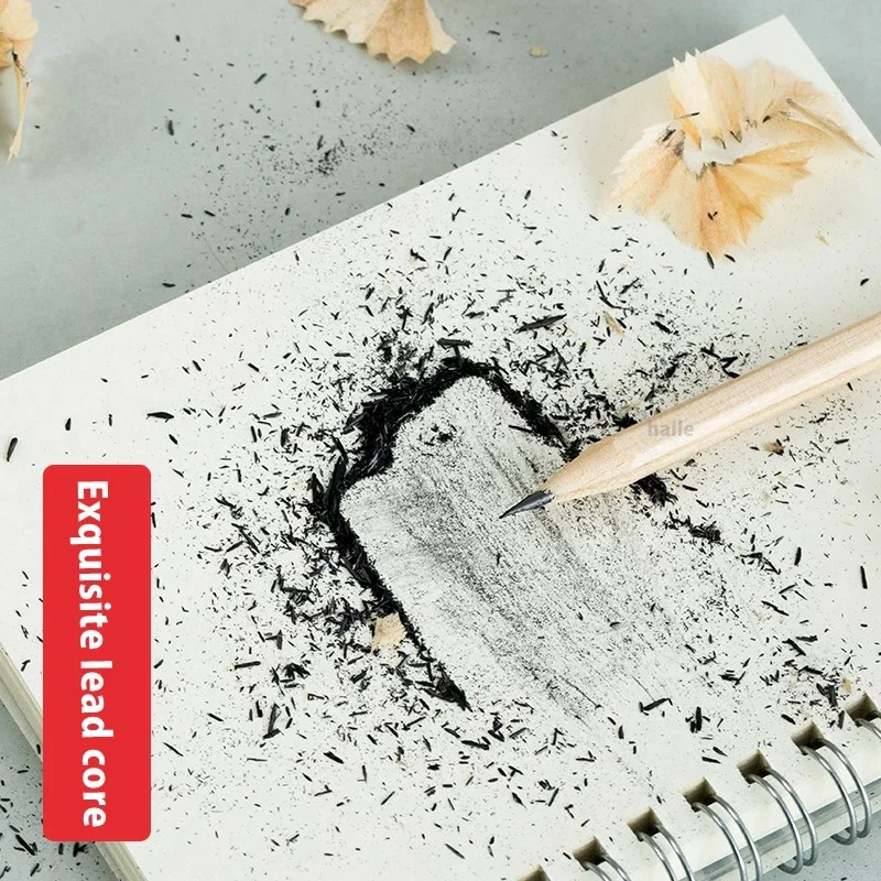 100 قطعة/الوحدة HB قلم رصاص مسدس طبيعي أقلام خشبية...