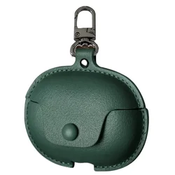 Premium Leather Shockproof Protective Earbud Case by CoverJoy - Xiaomi Buds5 Pro (Dark Green)