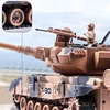 Rc Tank Shoot Bullet 300° Rotation Turret Electronic Remote Control Tank With Sound LED Up and Down Gun Barrel Kid Birthday Gift 3