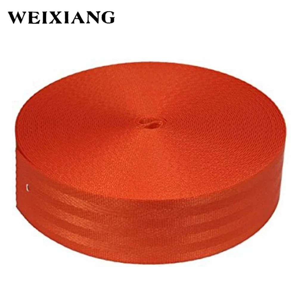 10 Meters Roll Seat Belt Webbing Strap Thicken Car Seat Stroller Safety Belt Harness Backpack Straps Fashion Color Ribbon seat belt webbing