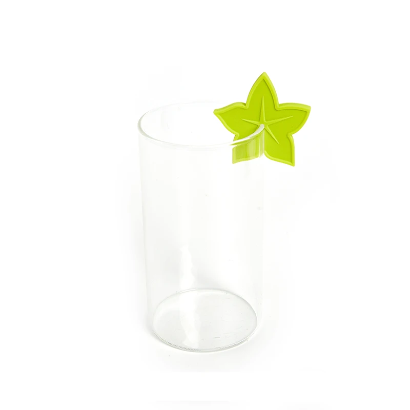 New 6Pcs Fruit Pattern Silicone Wine Glass Premium Durable Drink Marker For Drinks Cups Beverage Glasses Wine Glass