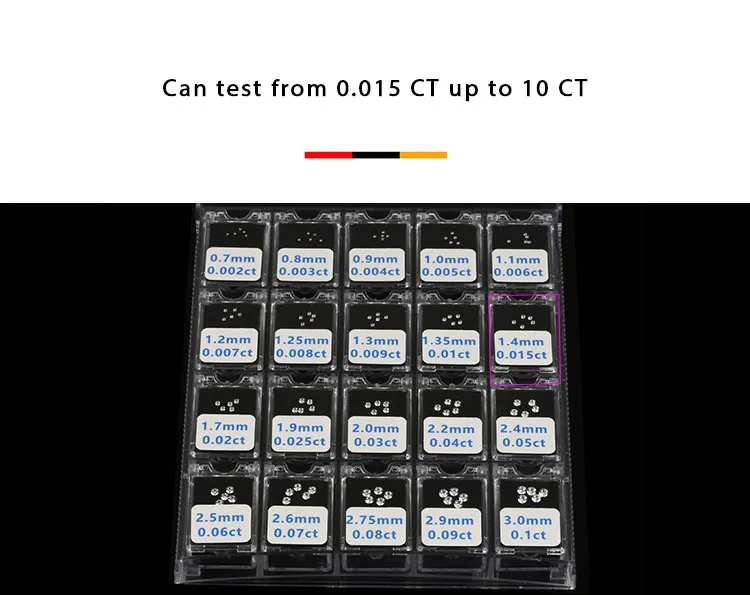 Smartpro Optimum-I 3-in-1 UV/Faseroptik-Diamanttester Identifiziert Natürliche/Labor-Gezüchtete CVD/HPHT/Moissanite mit 2,4-Zoll-Touchscreen – Detail 5
