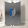 A-Attack on Titan Boho Home Decor Fluffy Soft Blankets Sofa Summer Cute Throw Blanket for Bed Bedroom Decoration Bedspread the 4