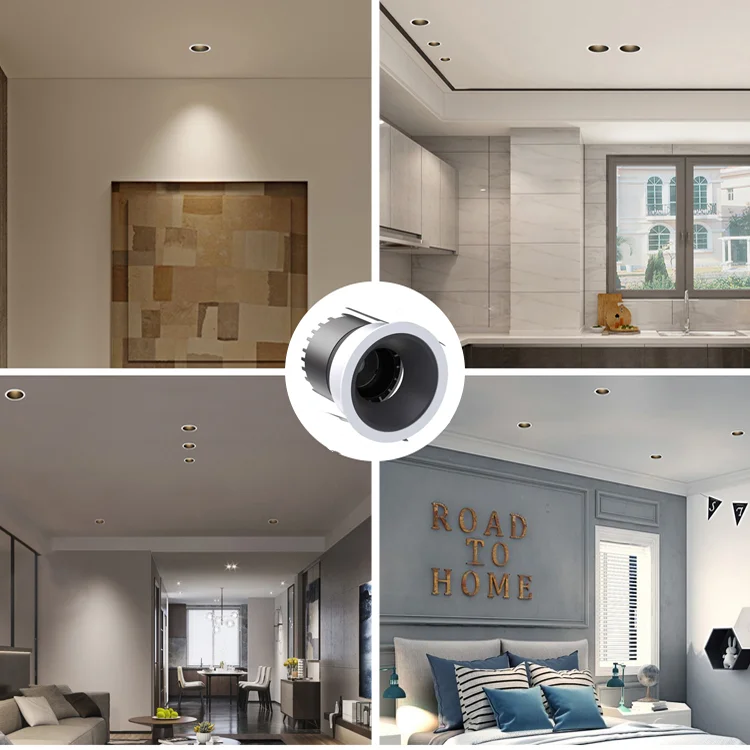 Recessed Anti-glare LED COB Spotlight 10W 15W 18W 20W Dimmable 110V 220V For Dining room Study Shop lighting