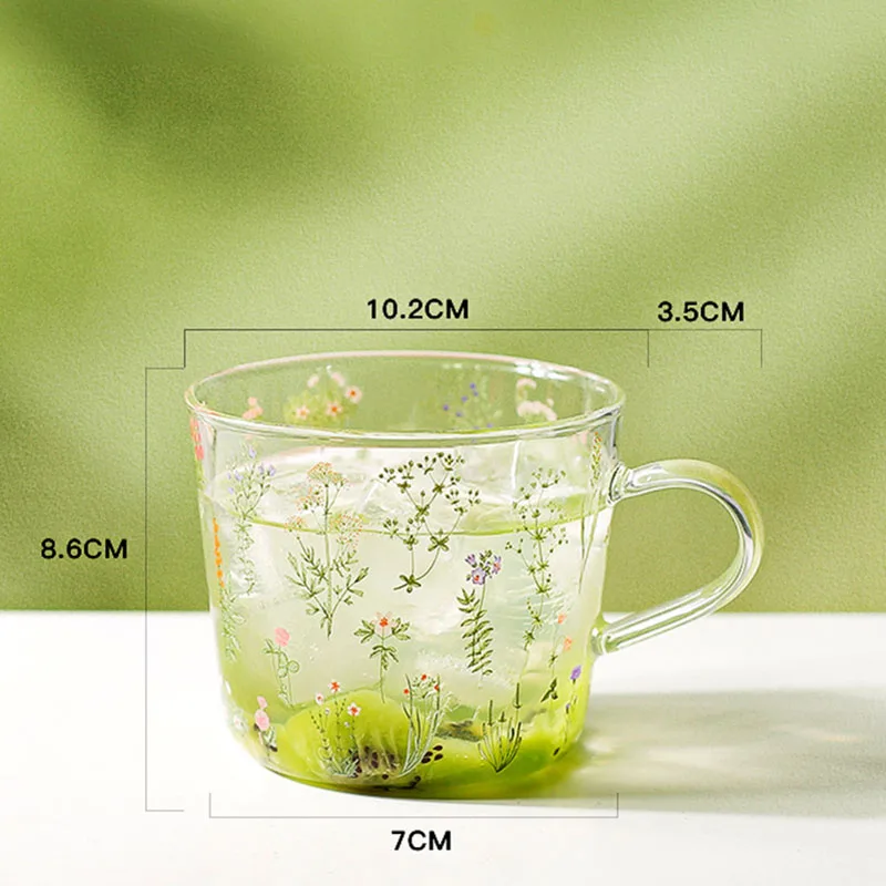 Creative Glass Cute Coffee Cup Mug Borosilicate Glass HeatResistant for  Children