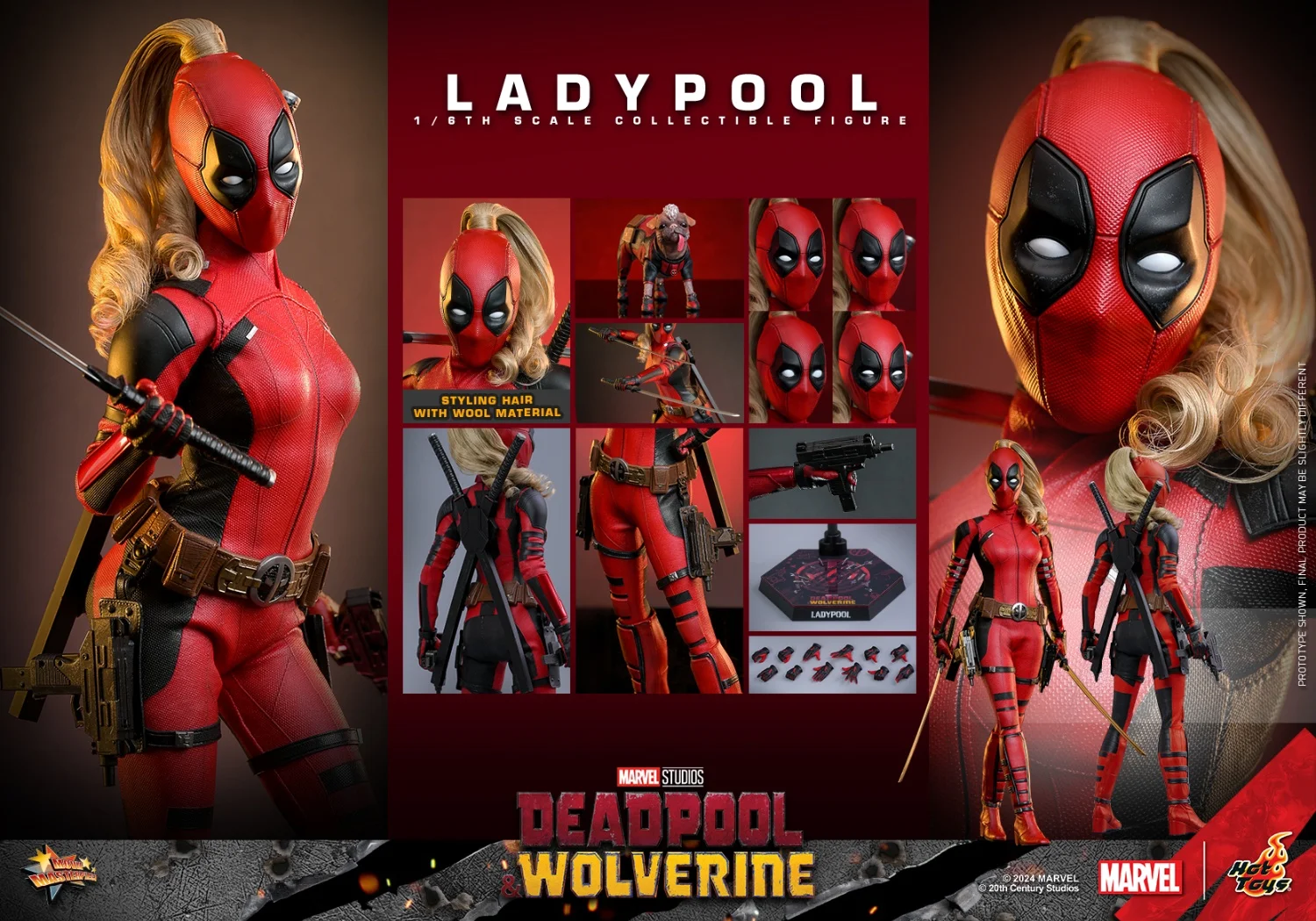 Hottoys-マーベルデッドプールとウルヴァリンデッドプールモデル