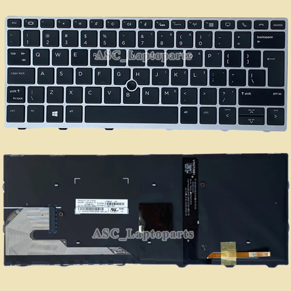 New US QWERTY Keyboard for HP Elitebook 735 G6 830 G6 836 G6 Laptop