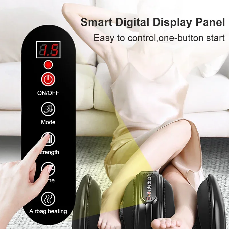 Electric Foot Massager with Heat and Shiatsu for Relaxation