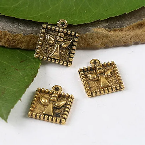 

20pcs 15*13mm Dark Gold-tone Angel Pendant Charms Finding H2005 Charms for Jewelry Making