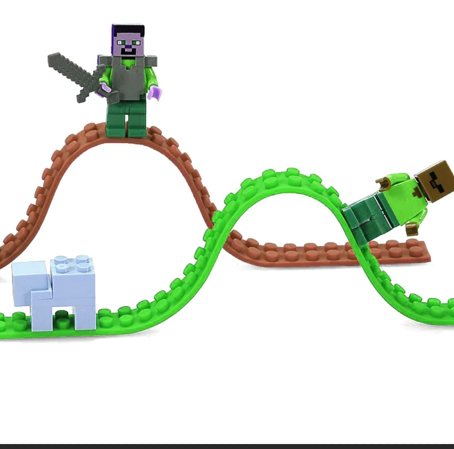 Kompatibel mit Lego-Bausteinen Silikon bandst reifen 2 teile/los 92*2cm wasch bar willkürliche Scherung Kinderspiel zeug DIY – Detail 2