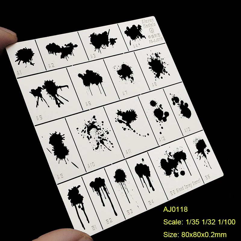 Military Building Tank Airplane Model Tools Digital Camouflage Missing Jet Leaky Spray Plate Etch Sheet Metal Masking Plates