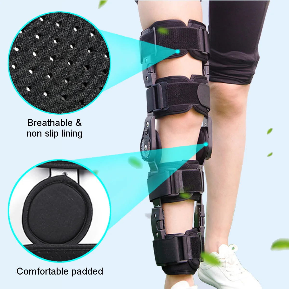 Orthopedic Support Knee Pads Adjustable 0-120 Degree Hinged Leg Band Knee Brace Protector Powerleg Bone Orthosis Ligament Care