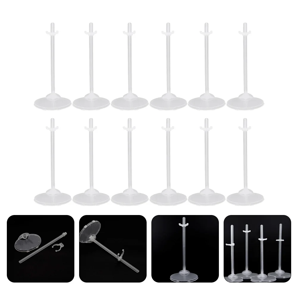 

36pcs Practical Stand Transparent Display Rack Plastic Storage Bracket