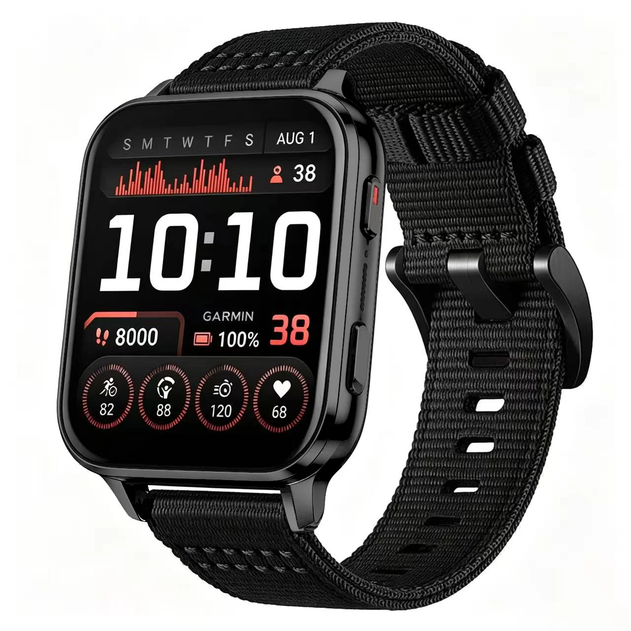 Nylon Sport Watch Band Replacement - 24mm Wristband Bracelet