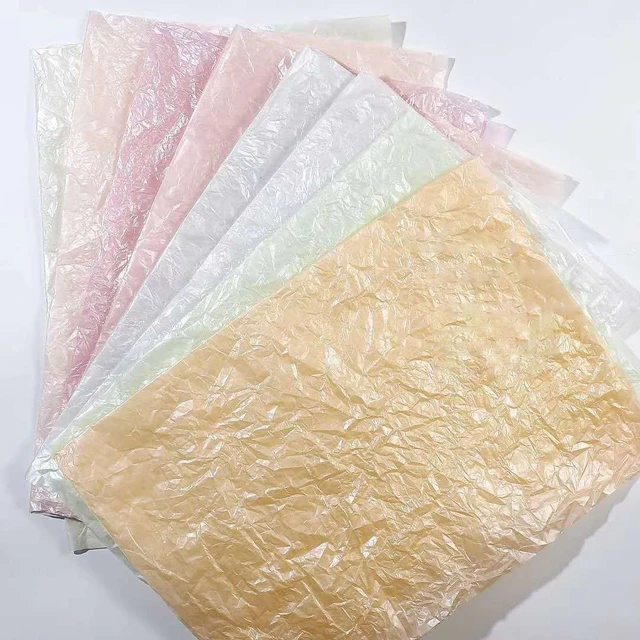 Pearlescent Waterproof Flower Bouquet Tissue Wrapping Paper