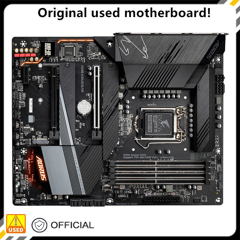 Per Z590 Aorus Elite Scheda Madre Desktop Usata Originale Intel Z590 128Gb Ddr4 Lga 1200 I7/I5/I3 Usb3.0 Sata3